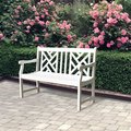 Bradley Outdoor Bradley Outdoor Patio 4-foot Wood Garden Bench in White  - V1631 V1631